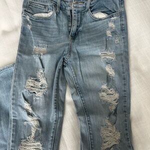 Signature by Levi Strauss Light Blue Distressed Skinny Jeans